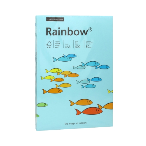 Papier ksero A3 80g morski Rainbow 84
