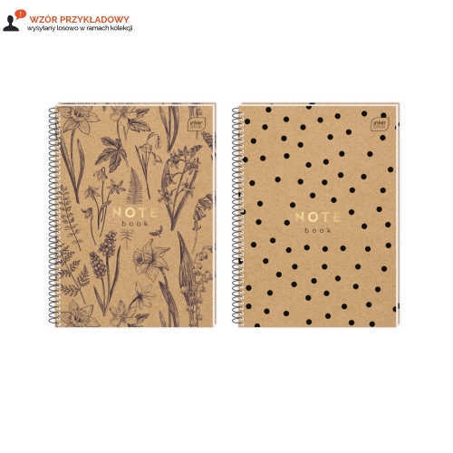 Kołozeszyt A4/80 kratka z perforacją Kraft Interdruk