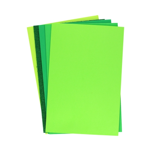 Arkusze piankowe A4/5 5kol Mix Green Happy Color