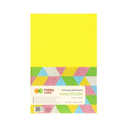 Arkusze piankowe A4/5 5kol Spring Plush Happy Color