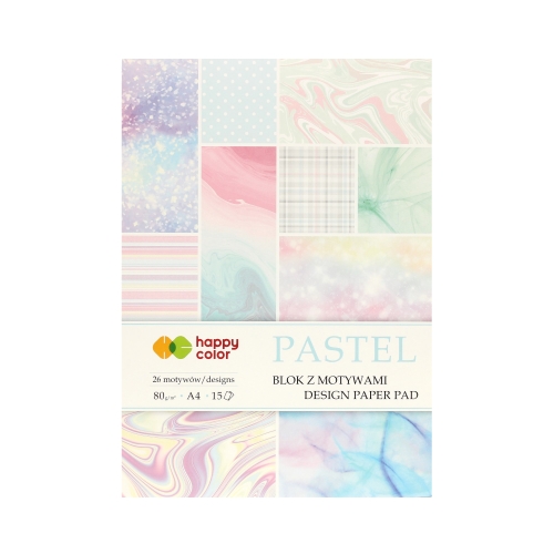 Blok motyw A4/15 Pastel Happy Color