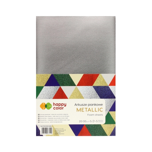 Arkusze piankowe A4/5 5kol mix Metallic Happy Color