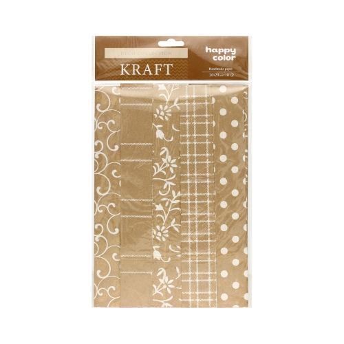 Papier ozdobny 20x29 Kraft/mix Happy Color (10)