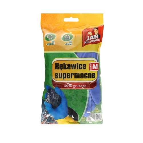 Rękawice gumowe M Jan Niezbędny supermocne