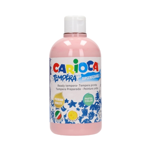 Farba tempera pastel różowa 500ml Carioca