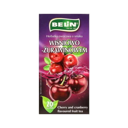 Herbata ekspresowa wiśnia/żurawina Belin 20t