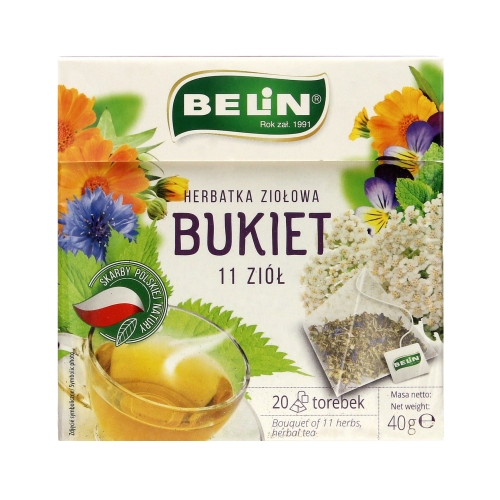 Herbata ekspresowa bukiet 11 ziół Belin 20t piramidka