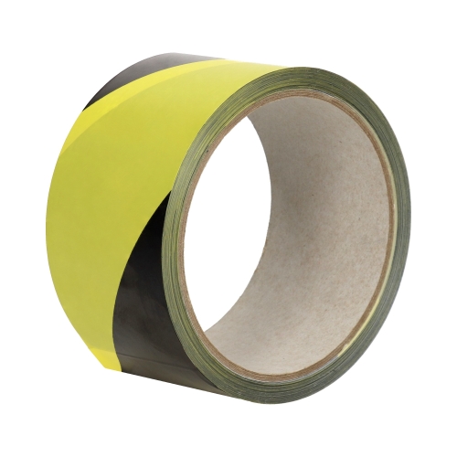 Taśma klejąca 50mmx33m czarno/żółta solvent ostrzegawcza