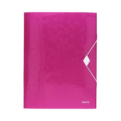 Teczka gumka A4 różowa 30mm Wow Leitz