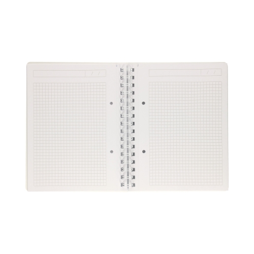 Kołonotatnik A5/80 kratka niebieski WOW Leitz