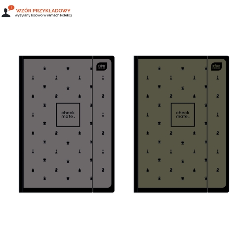 Teczka gumka A4+ Chess Soft Touch Interdruk