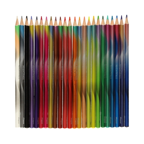 Kredki ołówkowe 24kol Nightfall trójkątne Maped 831702