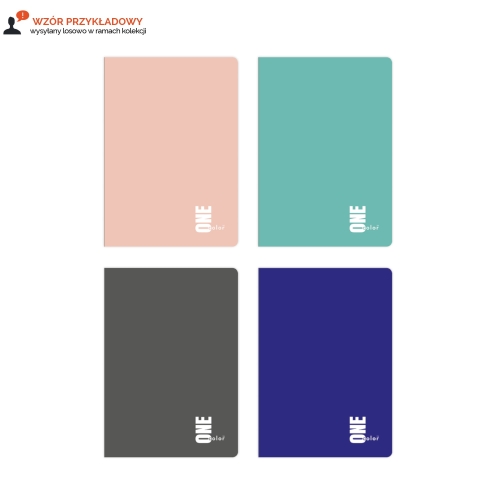 Zeszyt A5/16 kratka OneColor Interdruk