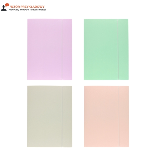 Teczka gumka A4+ Pastel Interdruk