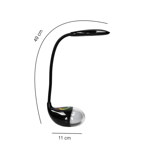 Lampa biurowa stojąca czarna LED Platinet