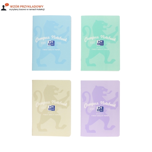 Zeszyt A5/60 linia Oxford Campus Pastel 400160140