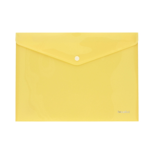 Teczka kopertowa A4/PP pastel żółta Biurfol