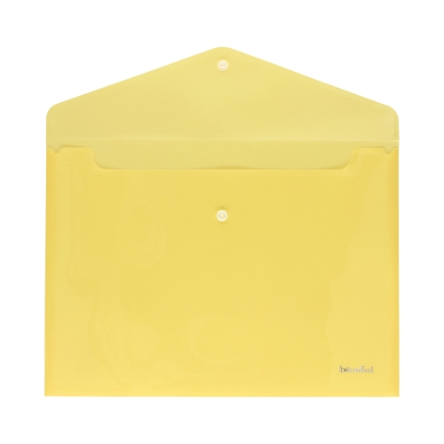Teczka kopertowa A4/PP pastel żółta Biurfol
