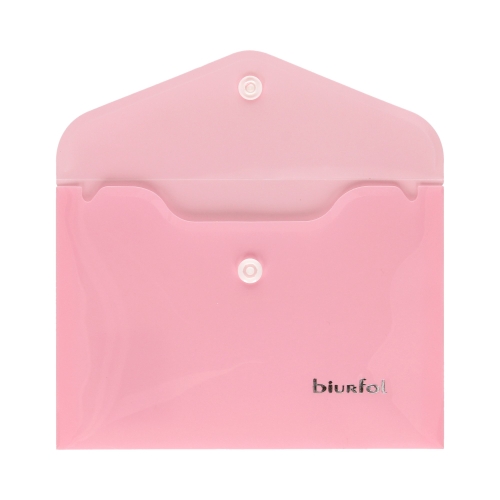 Teczka kopertowa A6/PP pastel różowy Biurfol