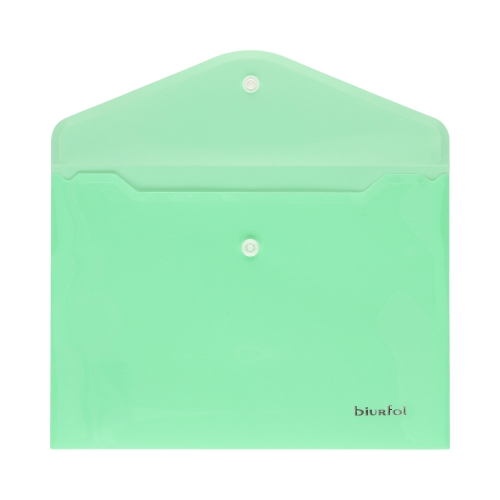 Teczka kopertowa A5/PP pastel zielona Biurfol
