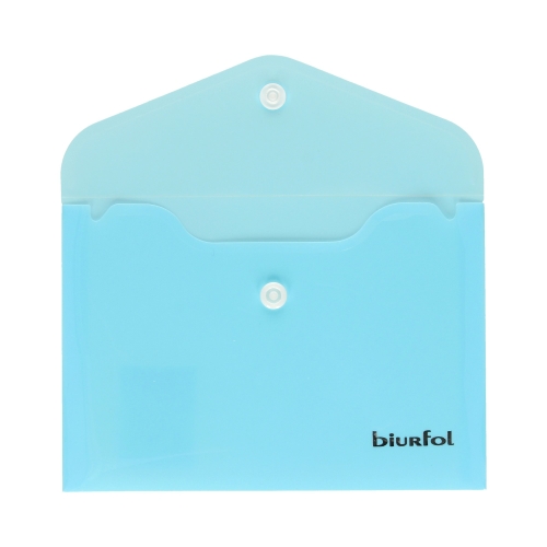 Teczka kopertowa A6/PP pastel niebieska Biurfol