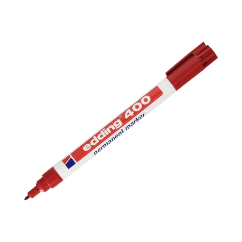 Marker permanentny 1.00mm czerwony Edding 400