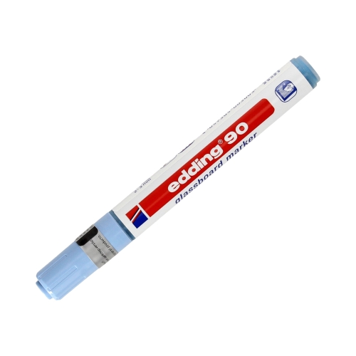 Marker do tablic szklanych 2.0-3.0mm 4kol+biały Edding