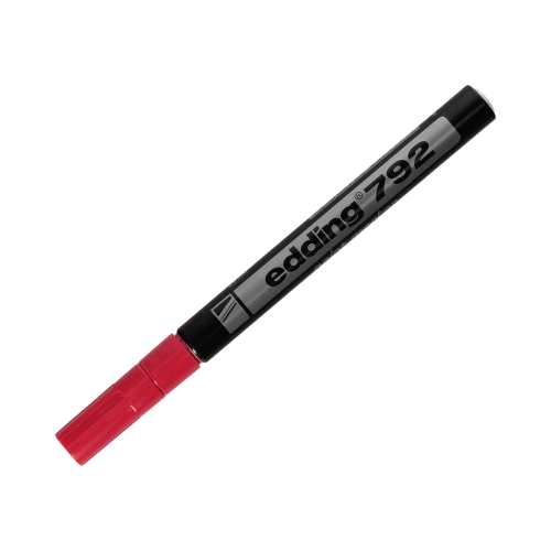 Marker olejowy 0.8mm czerwony okrągły Edding 792