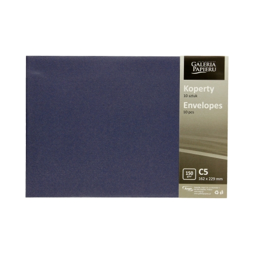 Koperty C5 granatowe Pearl 150g (10)