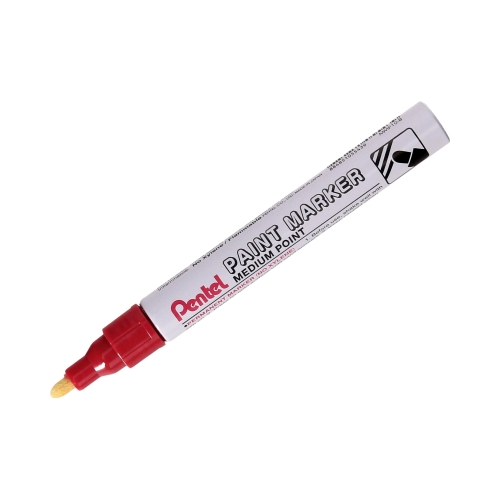 Marker olejowy 2.3mm czerwony okrągły Pentel MMP10