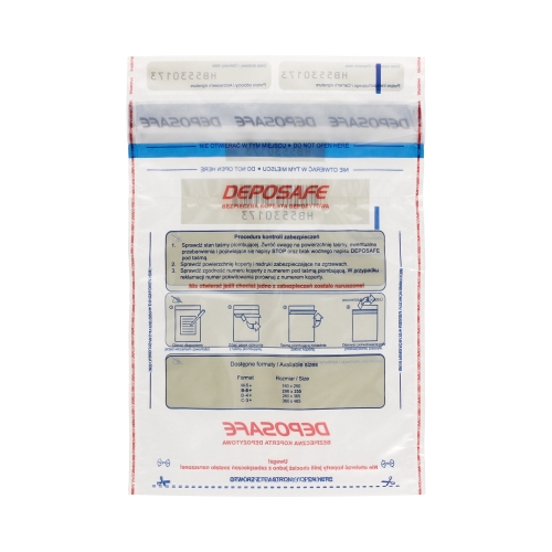 Koperty bezpieczne B5 przezroczyste HK kieszonka