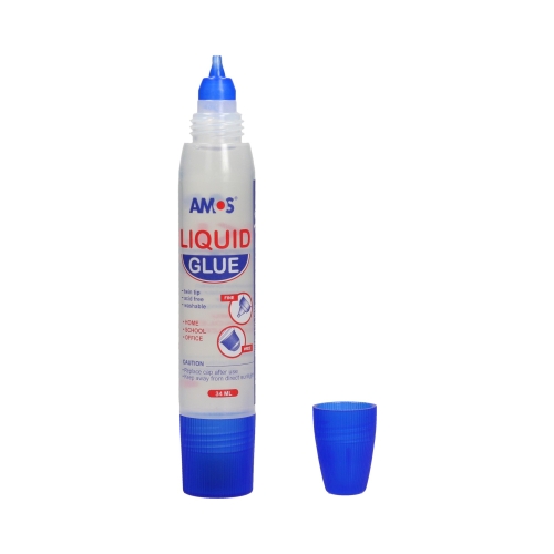 Klej płyn 34ml dwustronny AMOS