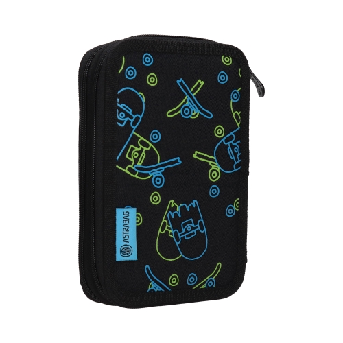 Piórnik bez wyposażenia podwójny Neon Effect Skate 503022045