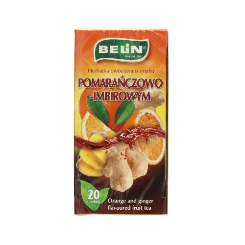 Herbata ekspresowa pomarańcza/imbir Belin 20t