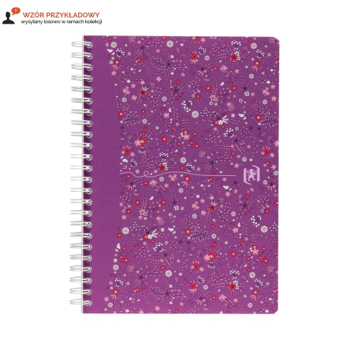 Kołonotatnik A5/60 kratka Floral Oxford 400094951