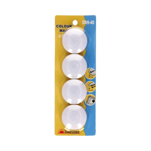 Magnes tablic 40mm białe WF-40 Argo (4)