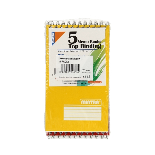Kołonotatnik B7/75 linia Daily - 5szt.