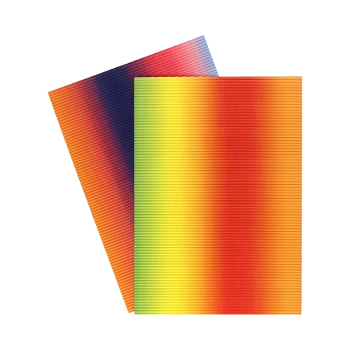 Karton falisty A4/5 tęczowy Happy Color