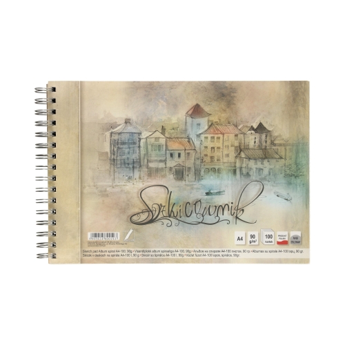 Szkicownik A4/100 spirala Kreska