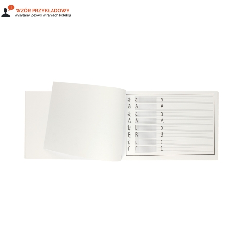 Blok ćwiczymy pismo techniczne proste typ A Kreska