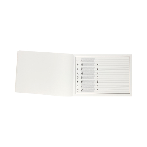 Blok ćwiczymy pismo techniczne pochyłe typ B Kreska