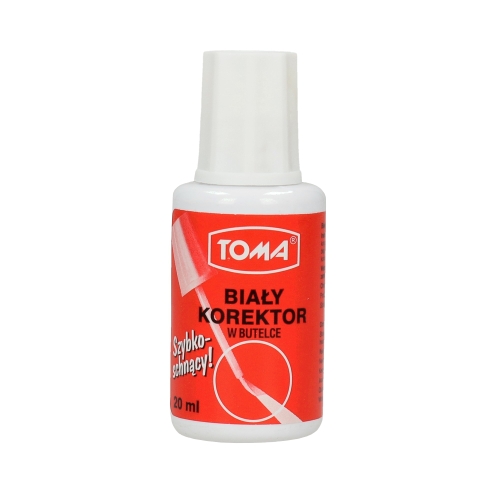 Korektor płyn 20ml pędzel Toma