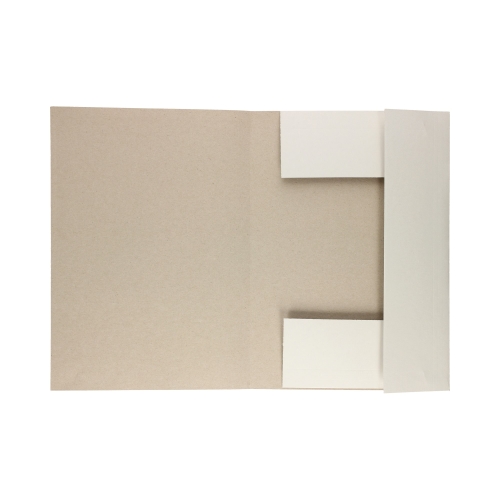 Teczka gumka A4 biała 280g Barbara