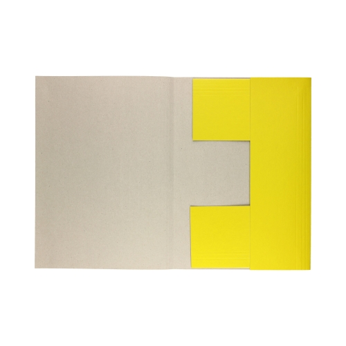 Teczka gumka A4 żółta 350g Kiel-Tech