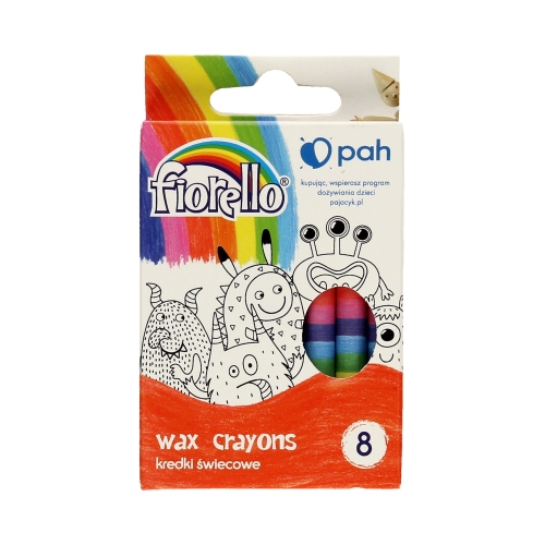 Kredki świecowe 8kol Fiorello 170-1382