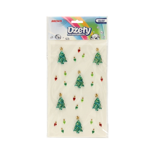 Dżety samoprzylepne Choinki Brewis - 24szt.