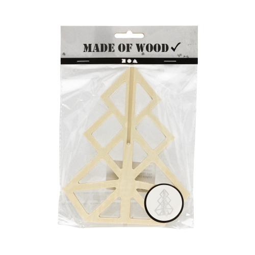 Ozdoba drewniana 16x13 Choinka YR56172