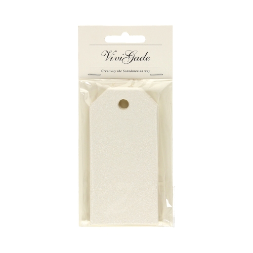 Zawieszki do prezentów brokatowe perłowe (15) YR51001