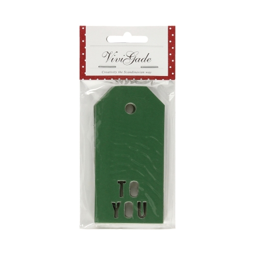 Zawieszki do prezentów To You zielone (15) YR50986