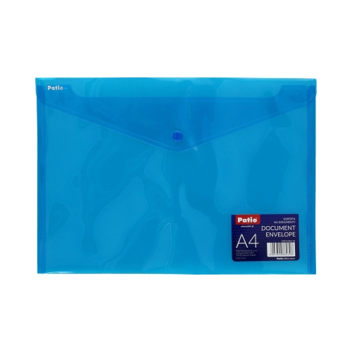 Teczka kopertowa A4/PP niebieska Patio